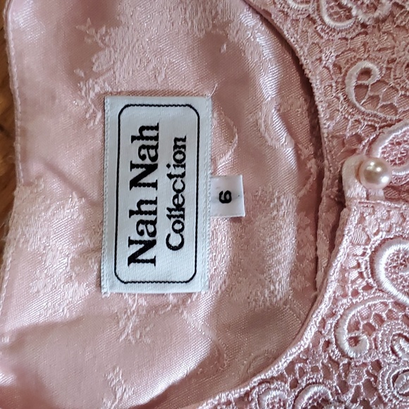 Vintage 80s pink fancy top - Picture 2 of 4